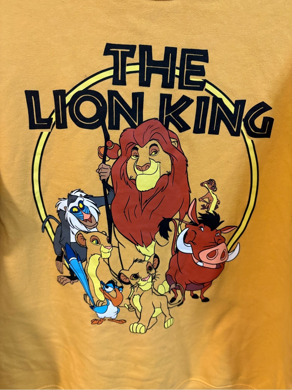 Disney The Lion King Graphic Crewneck Sweater - Yellow size medium - Picture 2 of 5